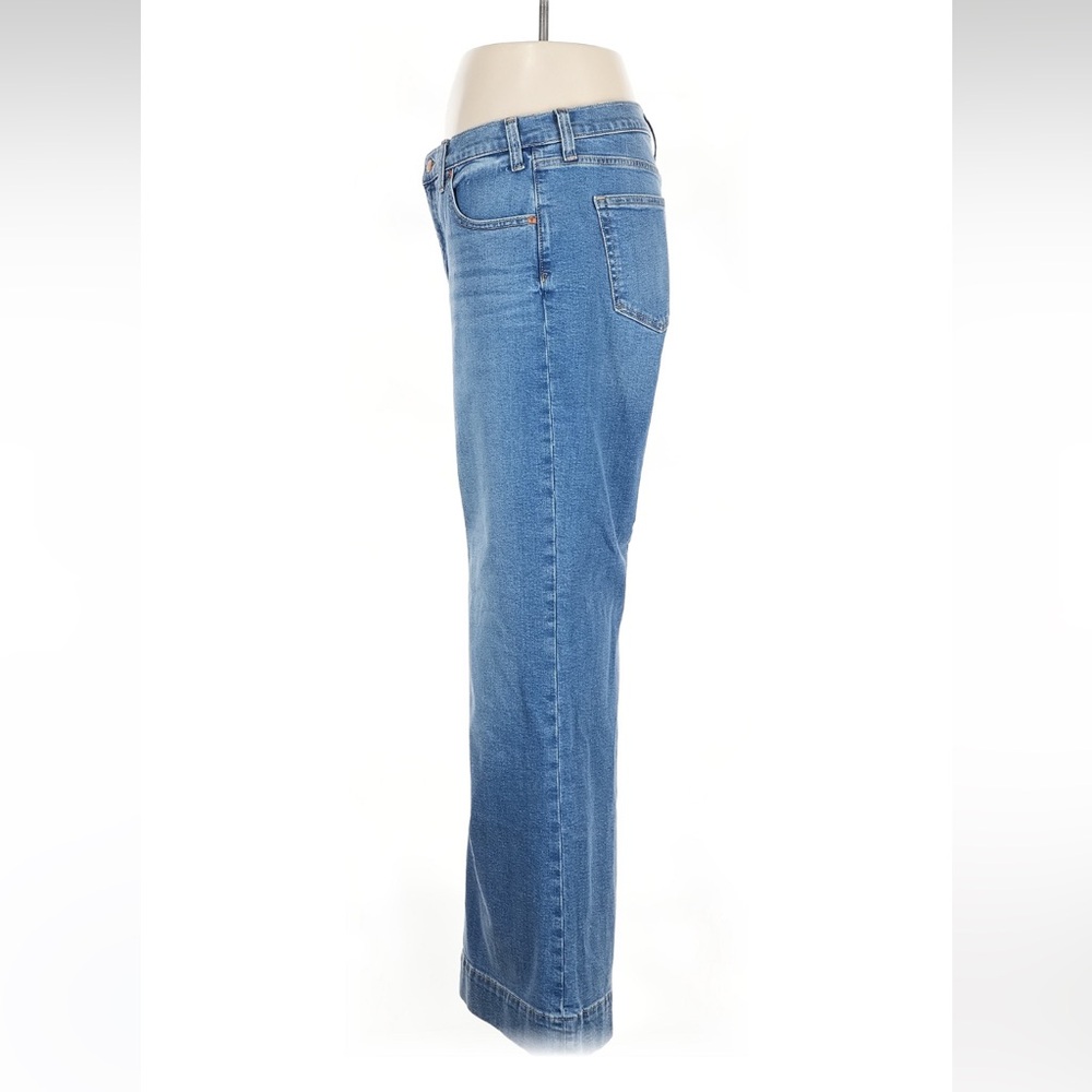 Women's Blue Wide-Leg Jeans - Picture 5 of 7